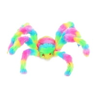 Цветна паяк играчка пълнена животинска плюшена играчка за декорации за Хелоуин реквизит