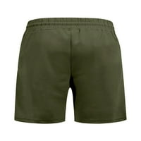 Секси танцови мъжки летни къси панталони Дръжителни плажове къси панталони с висока талия дъна Разхлабени мини панталони с джобове армия зелено l